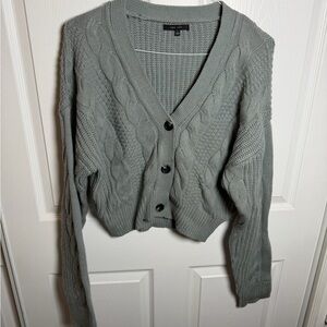Love Tree Women's Cable Knit Cardigan - Grey